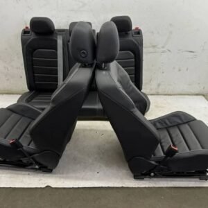 18-19 VW MK7.5 Golf R Perforated Leather Seats Face Lift 15-16 MK7 GTI OEM This item is used with normal wear & tear.