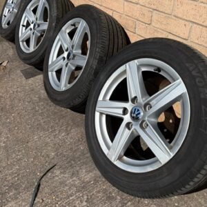 Set of 16" alloy wheels and avon tyres 5x112 fits vw golf caddy touran and Passat