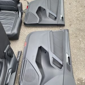 2016-2024 Vw Tiguan Allspace Complete Full Black Leather 7 Seats Set 2Nd 3Rd