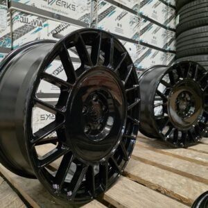 A Set 19" Aluwerks Aero Black Alloys Wheels High Load Fit Vw Transporter T5 T6